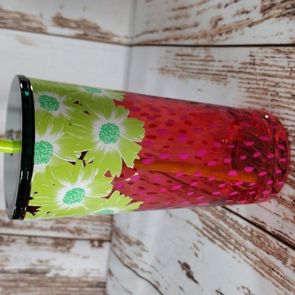 Starbucks Summer 2022 Floral Strawberry 18 oz Cold Cup‎ - Picture 5 of 8